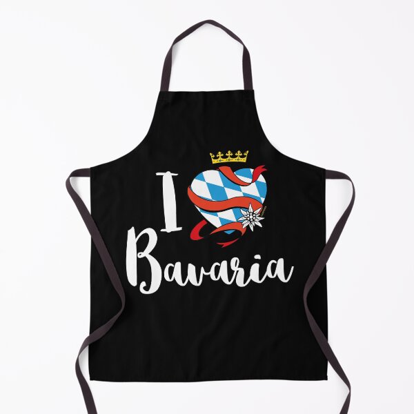 Item preview, I LOVE BAVARIA Bavarian Heart Saying Crown Edelweiss Gift Idea by servusbavaria designed and sold by catsandmore.