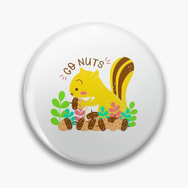 Item preview, Go nuts squirrel designed and sold by PlanetAries.