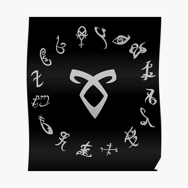 Symbole de toutes les runes - Shadowhunters Poster