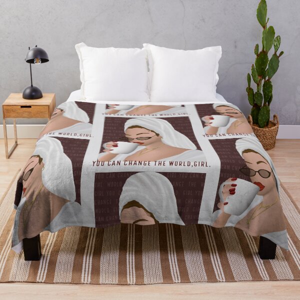 Item preview, You can change the world, girl - women's rights, emancipation, feminism, design designed and sold by Chutneys.