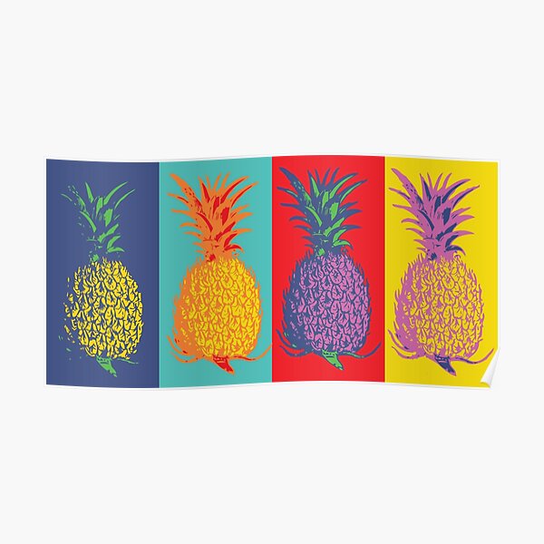 Pineapple Pop-Art Poster