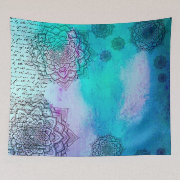 Item preview, Blue and green nuanced mandala pattern designed and sold by Medly.