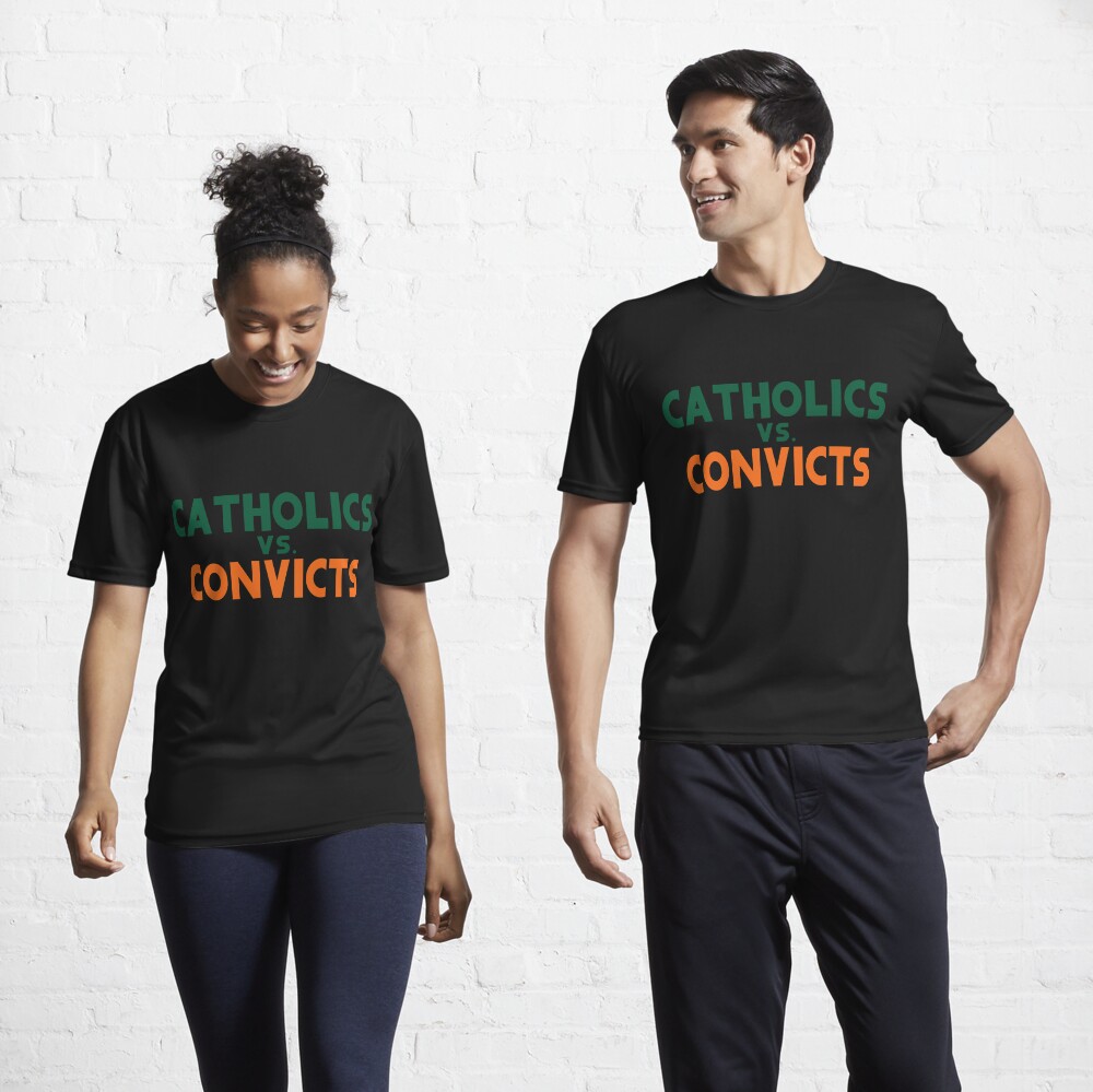 Disover Catholics vs Convicts | Active T-Shirt