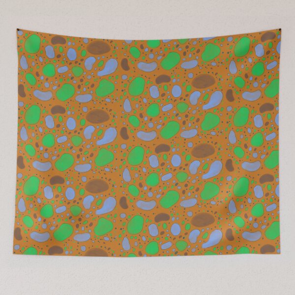 Item preview, Pattern brown blue and green designed and sold by supertrump.