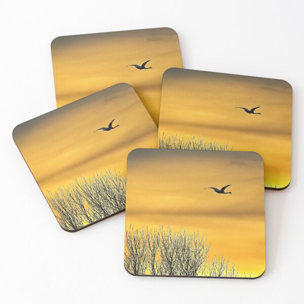 Item preview, Swan flying into a golden dawn designed and sold by Violaman.