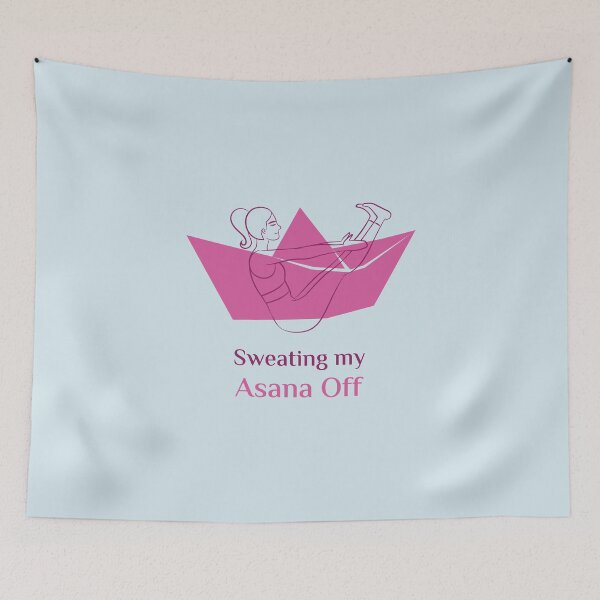 Item preview, A girl in boat pose yoga designed and sold by Sushee Store.