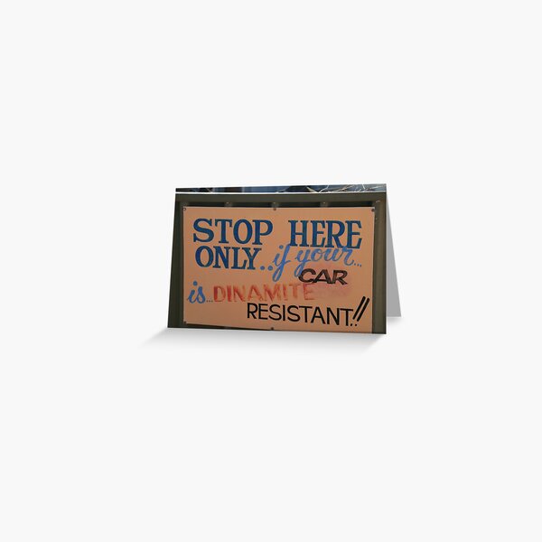 Still in one piece. Greeting Card