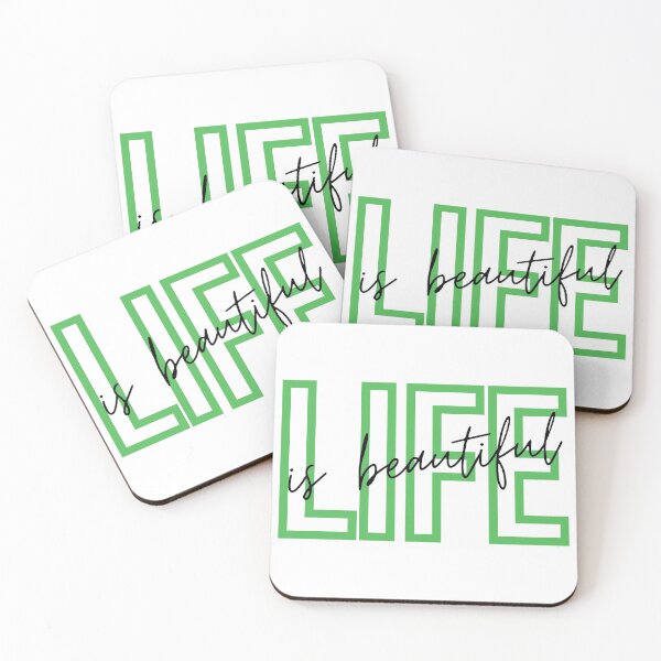 Item preview, life is beautiful, simple minimalist design designed and sold by kmario.