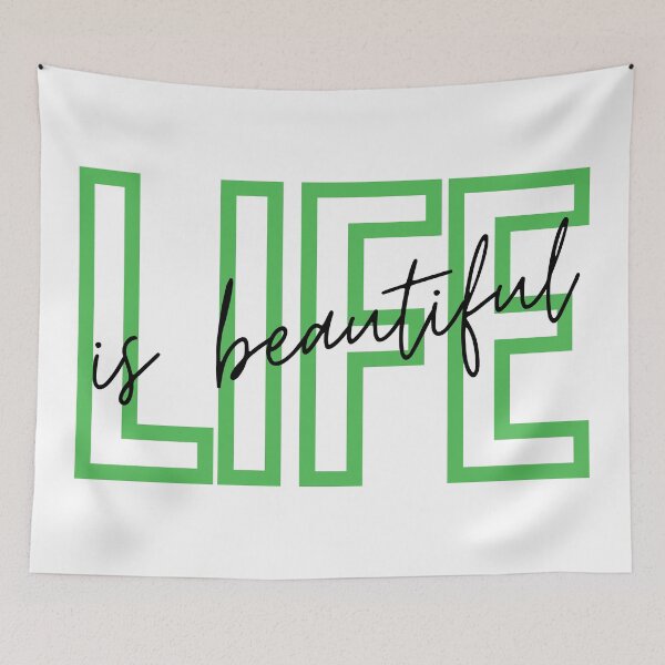 Item preview, life is beautiful, simple minimalist design designed and sold by kmario.