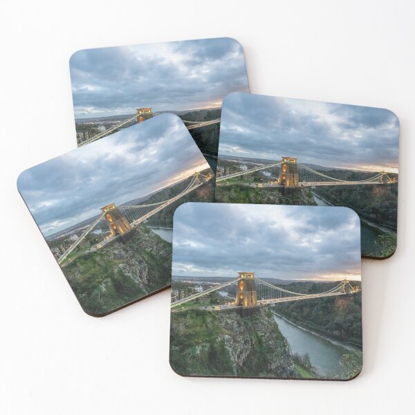 Item preview, Sunset Clifton Bridge over the river Avon designed and sold by pskuce.