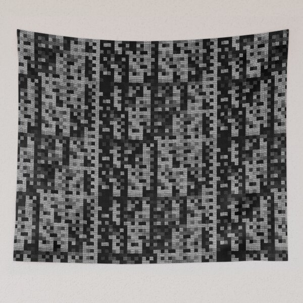 Item preview, Unique Retro Stone Grey Gray Camo Designs Camouflage Repeating Pixel Classic Pattern designed and sold by TeachUrb.
