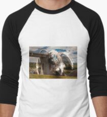 Falkirk Wheel Collage Baseball ¾ Sleeve T-Shirt