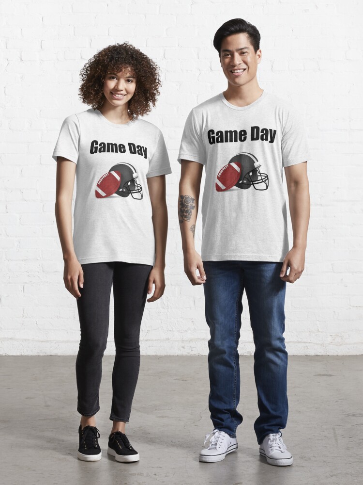 Game Day Shirt Women Football Mom T-Shirt Short Sleeve Sunday