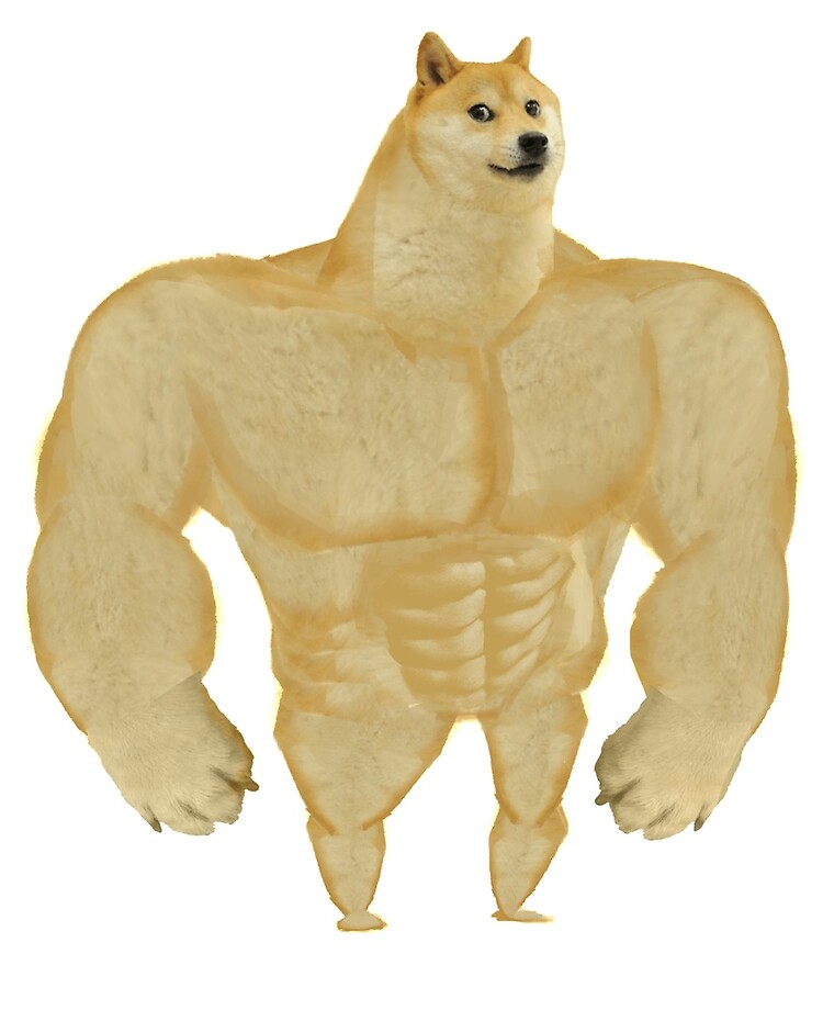 Swole Doge/ King Doge Sticker | iPad Case & Skin