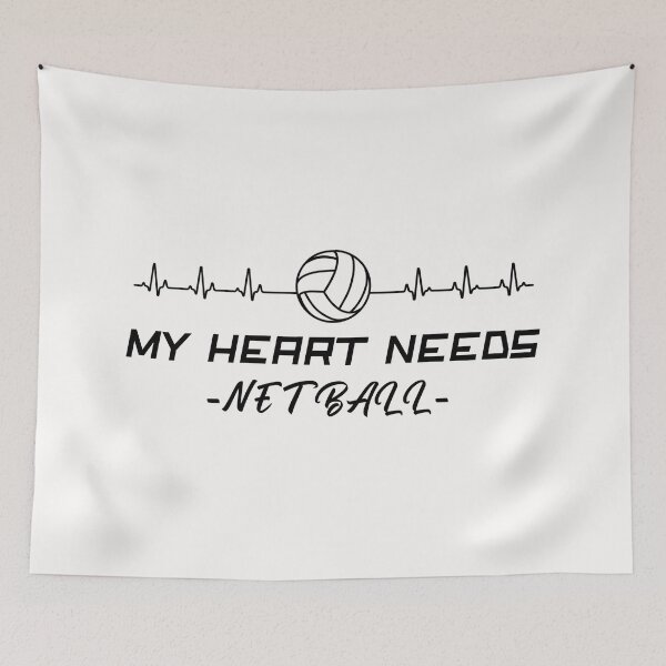 Item preview, My Heart Needs Netball  designed and sold by joabaj.