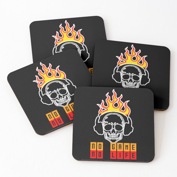Item preview, No Game No Life, Funny Gaming Fire Skull, Gamer Gift Idea designed and sold by AS-Shirts.