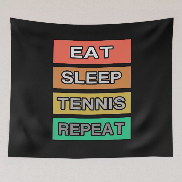 Item preview, Eat Sleep Tennis Repeat RETRO designed and sold by teledesign.