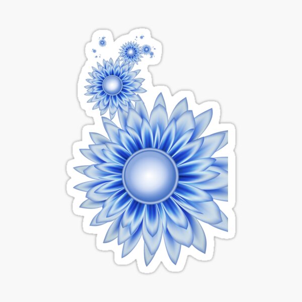 Daisy Blues Sticker