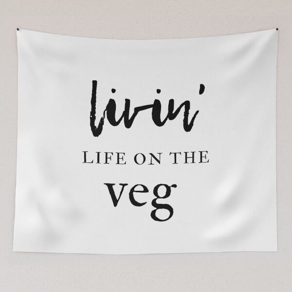 Item preview, Living on the veg - Vegan lifestyle, veganuary, plant-based living designed and sold by whatisonmymind.