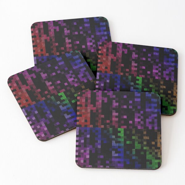 Item preview, Unique Retro Pixel Red Green Blue Multicolored Rainbow Computer Glitch Graffiti Art Designs Camouflage Repeating Classic Vintage Patterns designed and sold by TeachUrb.