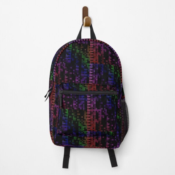 Item preview, Unique Retro Pixel Red Green Blue Multicolored Rainbow Computer Glitch Graffiti Art Designs Camouflage Repeating Classic Vintage Patterns designed and sold by TeachUrb.