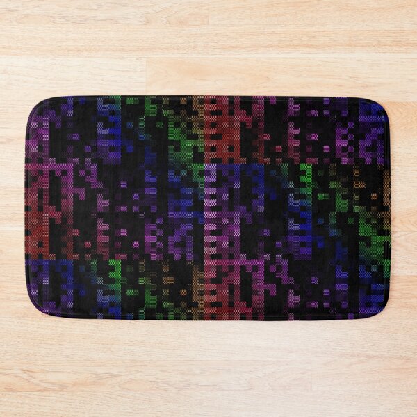 Item preview, Unique Retro Pixel Red Green Blue Multicolored Rainbow Computer Glitch Graffiti Art Designs Camouflage Repeating Classic Vintage Patterns designed and sold by TeachUrb.