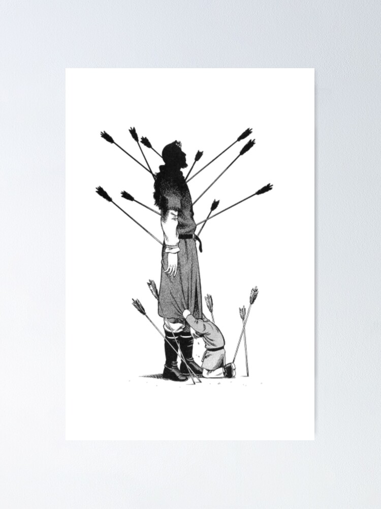 Thorfinn And His Dad Death Vinland Saga Poster By Shopanime Redbubble