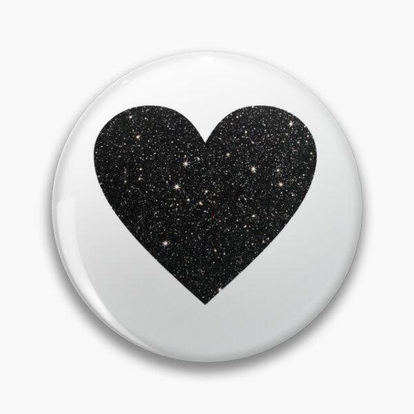 Item preview, Black glitter heart  designed and sold by Cosmic Detour .
