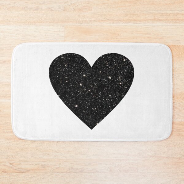 Item preview, Black glitter heart  designed and sold by Cosmic Detour .