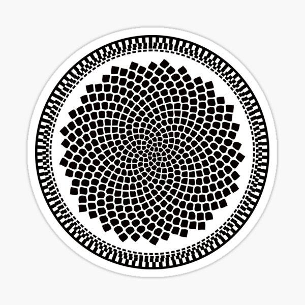 Sunflower Fibonacci Fractal Spiral