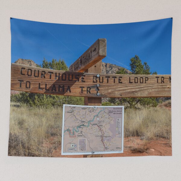 Artikelvorschau, Lama Trail und Gerichtsgebäude Butte Loop Trail Arizona USA Fünf entworfen und verkauft von tamal778.