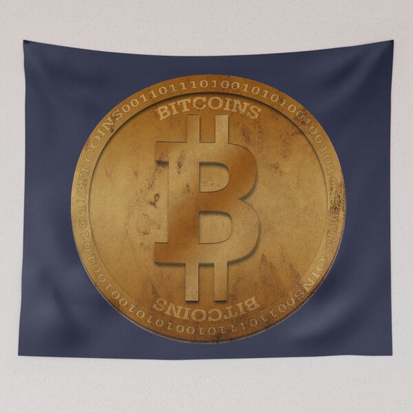 Item preview, Bitcoin Digital Retro Vintage Coin designed and sold by tpixx.
