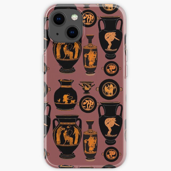 Red figure pottery iPhone Soft Case