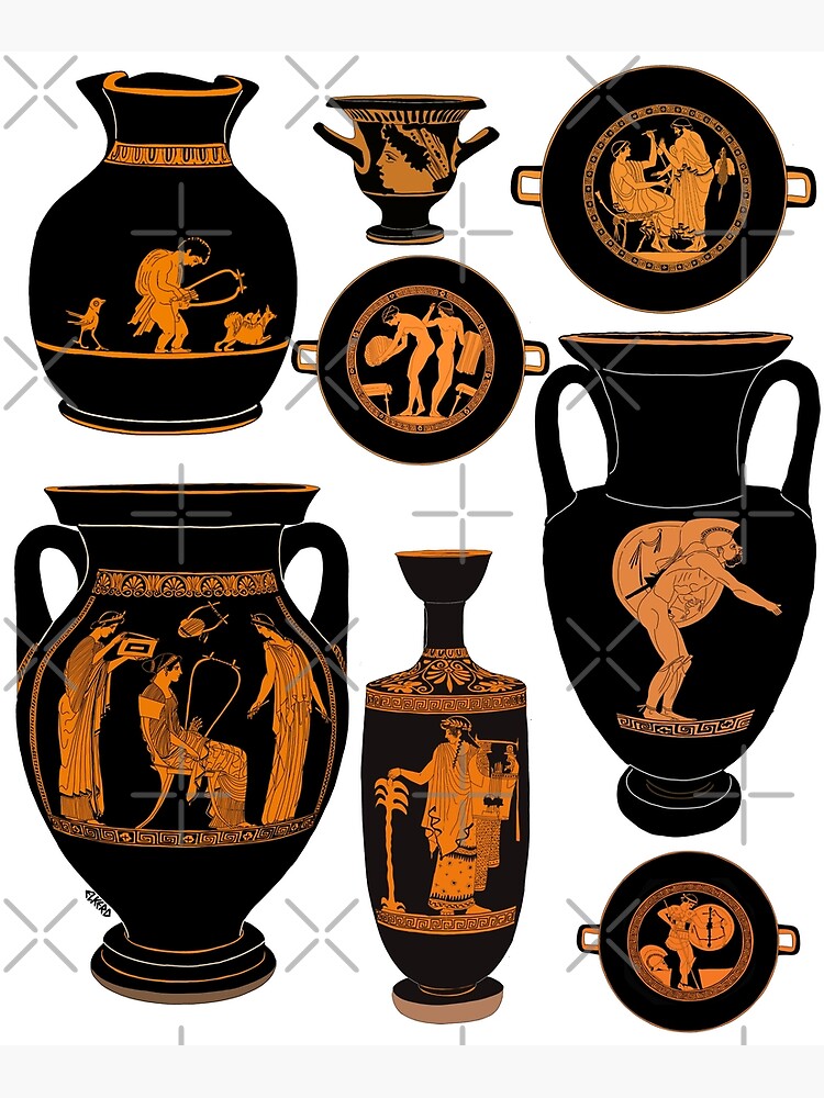 "Red figure pottery" Poster for Sale by elkeclose Redbubble