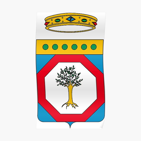Puglia flag Stemma Poster