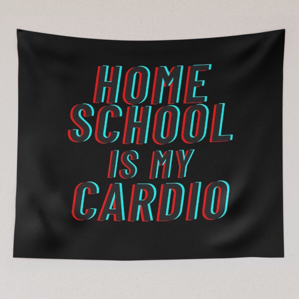 Item preview, Home School Is My Cardio In Black designed and sold by Indra Agrawal.