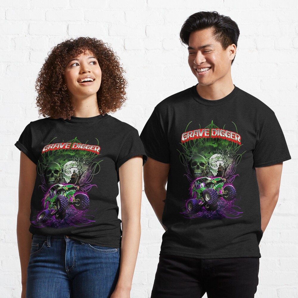 Discover grave digger monster jam monster truck T-Shirt