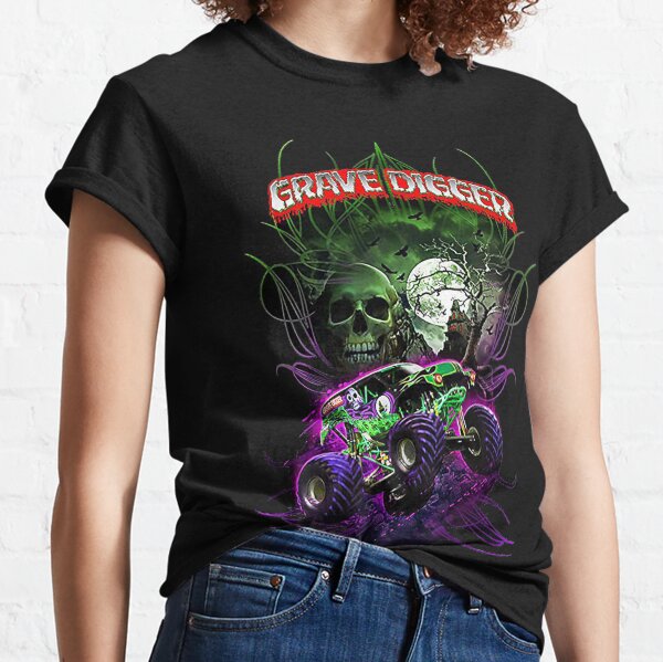 grave digger monster jam monster truck Classic T-Shirt