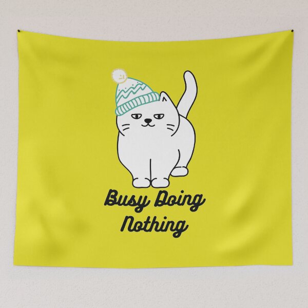 Item preview, Busy Doing Nothing Sticker designed and sold by AmberSiraj.