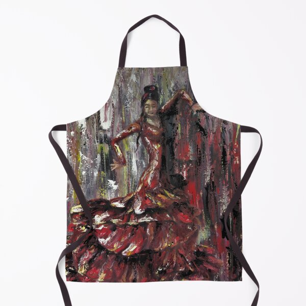 Item preview, Flamenco Dancer, Spanish music, SOUND OF LIFE, woman portrait, made with love, original oil painting by Luna Smith designed and sold by Luna-Smith.