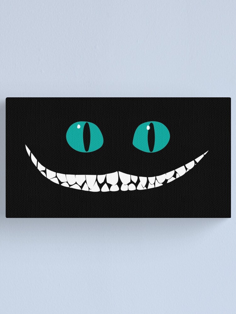 Chever Cat Smile Alice In Wonderland Canvas Print By Saveriooste Redbubble