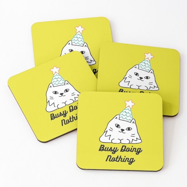 Item preview, Busy Doing Nothing Sticker designed and sold by AmberSiraj.