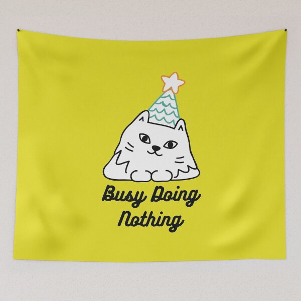 Item preview, Busy Doing Nothing Sticker designed and sold by AmberSiraj.