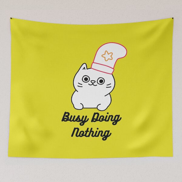 Item preview, Busy Doing Nothing Sticker designed and sold by AmberSiraj.