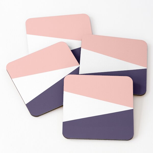Item preview, BABY PINK, WHITE and NAVY BLUE GEOMETRIC DESIGN PRINT designed and sold by RachelMacht.