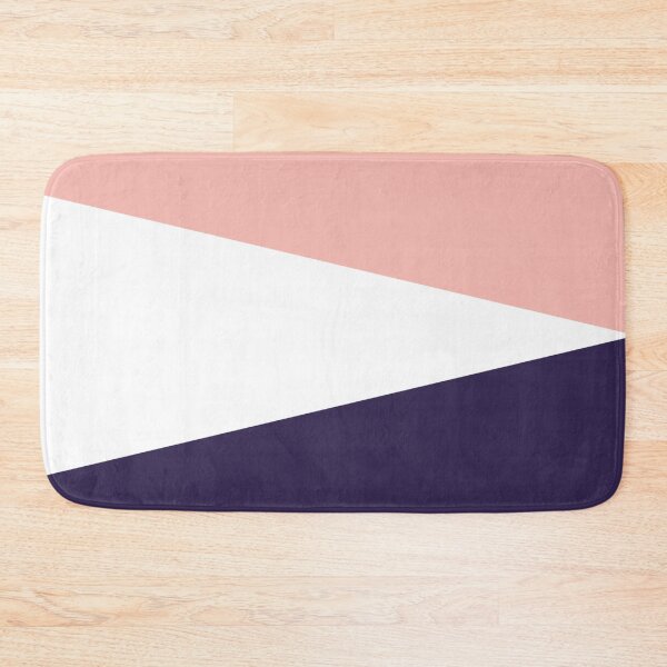 Item preview, BABY PINK, WHITE and NAVY BLUE GEOMETRIC DESIGN PRINT designed and sold by RachelMacht.
