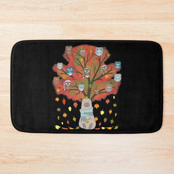 Item preview, Owl & Bear Lovers Fall Birthday Gift - Cute Owls Thanksgiving designed and sold by r-silver.