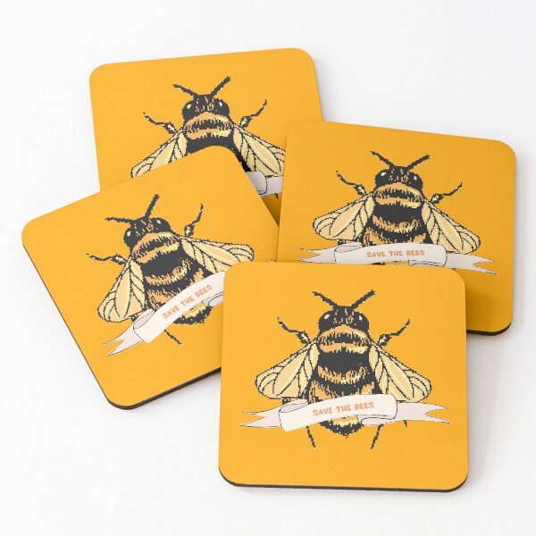 Item preview, Save the Bees! 8-bit design designed and sold by newtree.