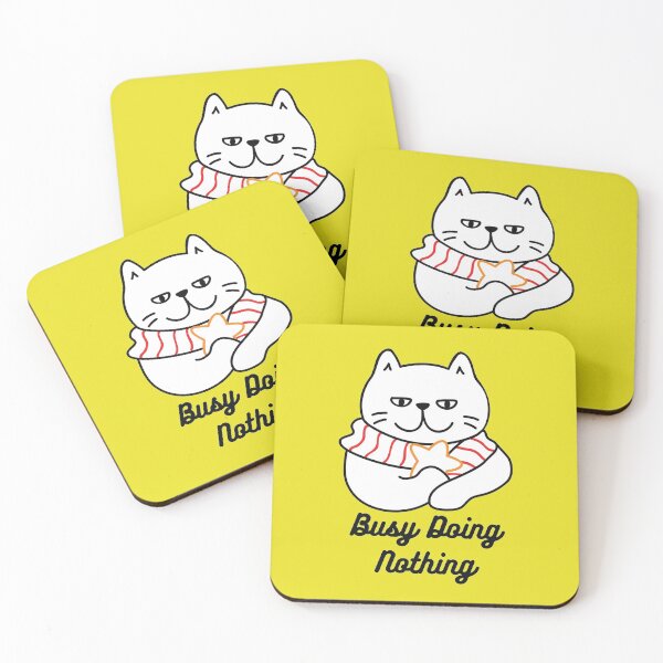 Item preview, Busy Doing Nothing Sticker designed and sold by AmberSiraj.