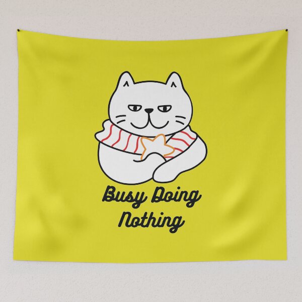 Item preview, Busy Doing Nothing Sticker designed and sold by AmberSiraj.